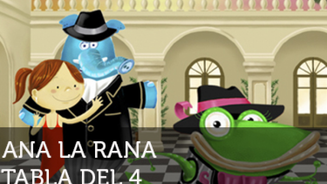 Imagen de Ana la rana: Tabla del 4