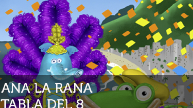 Imagen de Ana la rana: Tabla del 8